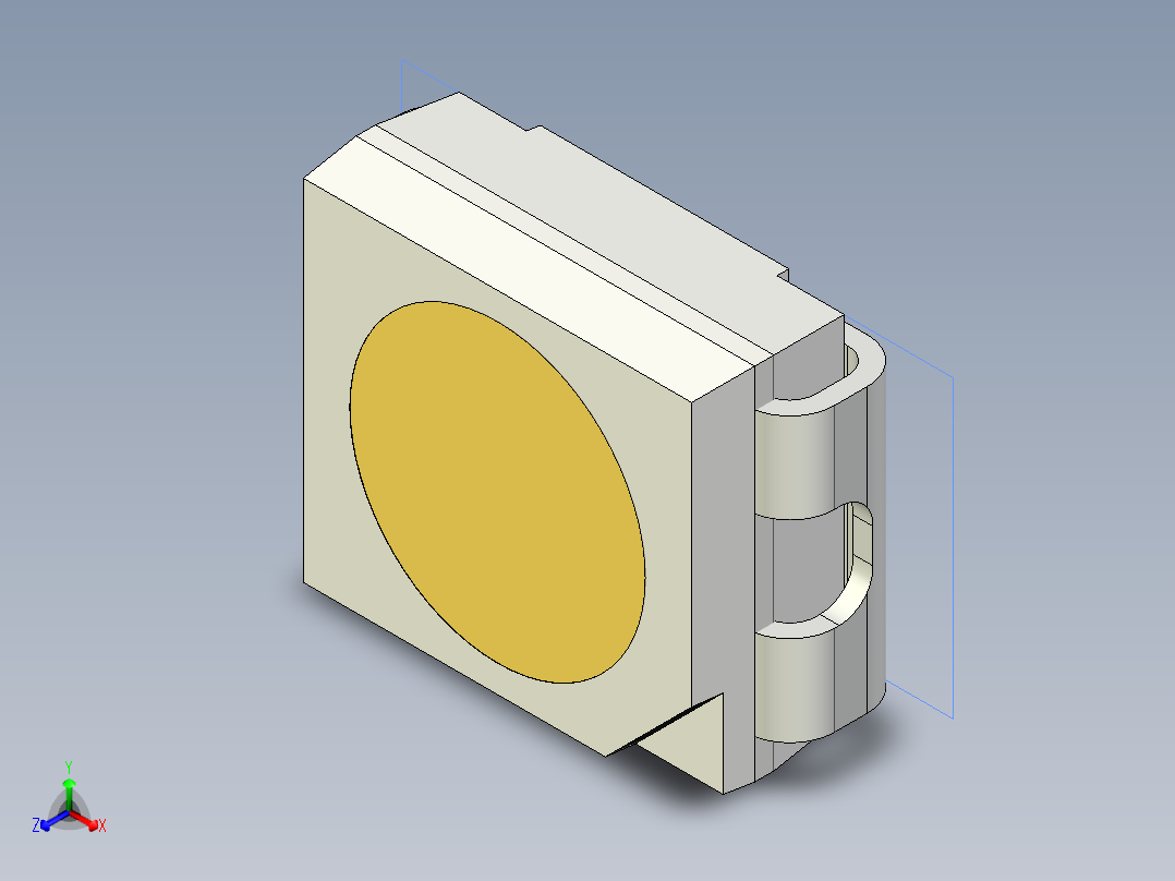 光电元件封装-LED-3528-generic正等轴测图