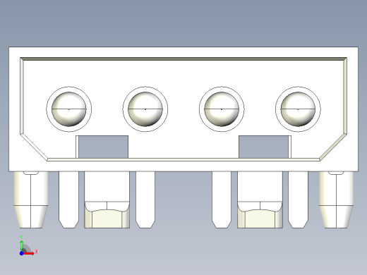 4针Molex连接器前视缩略图