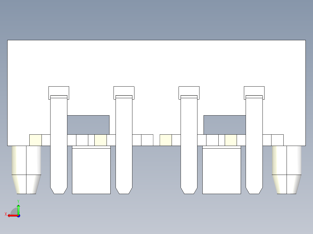 4针Molex连接器后视图
