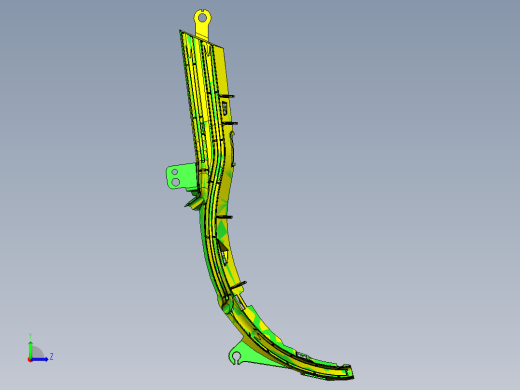 已经量产的车灯配件模具左视缩略图