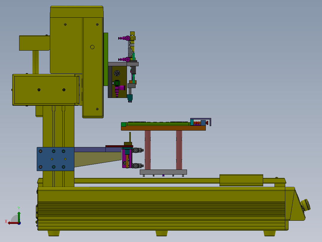 自动分距装盘机（sw18可编辑+工程图+BOM）后视图
