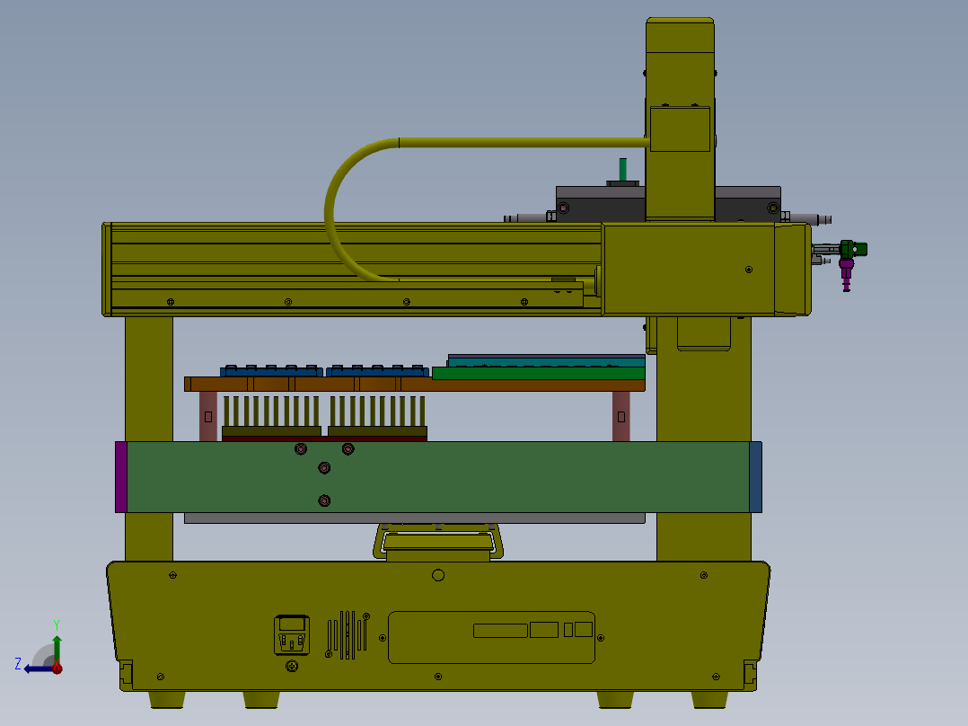 自动分距装盘机（sw18可编辑+工程图+BOM）右视图
