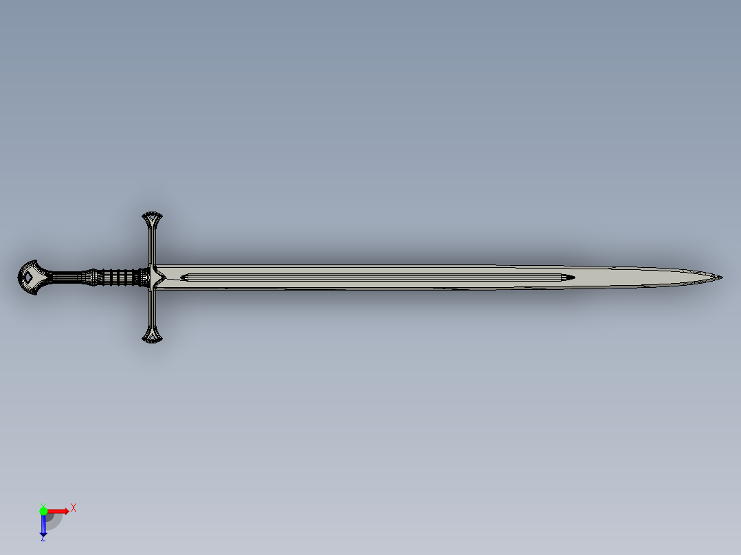 剑、宝剑(174)俯视图