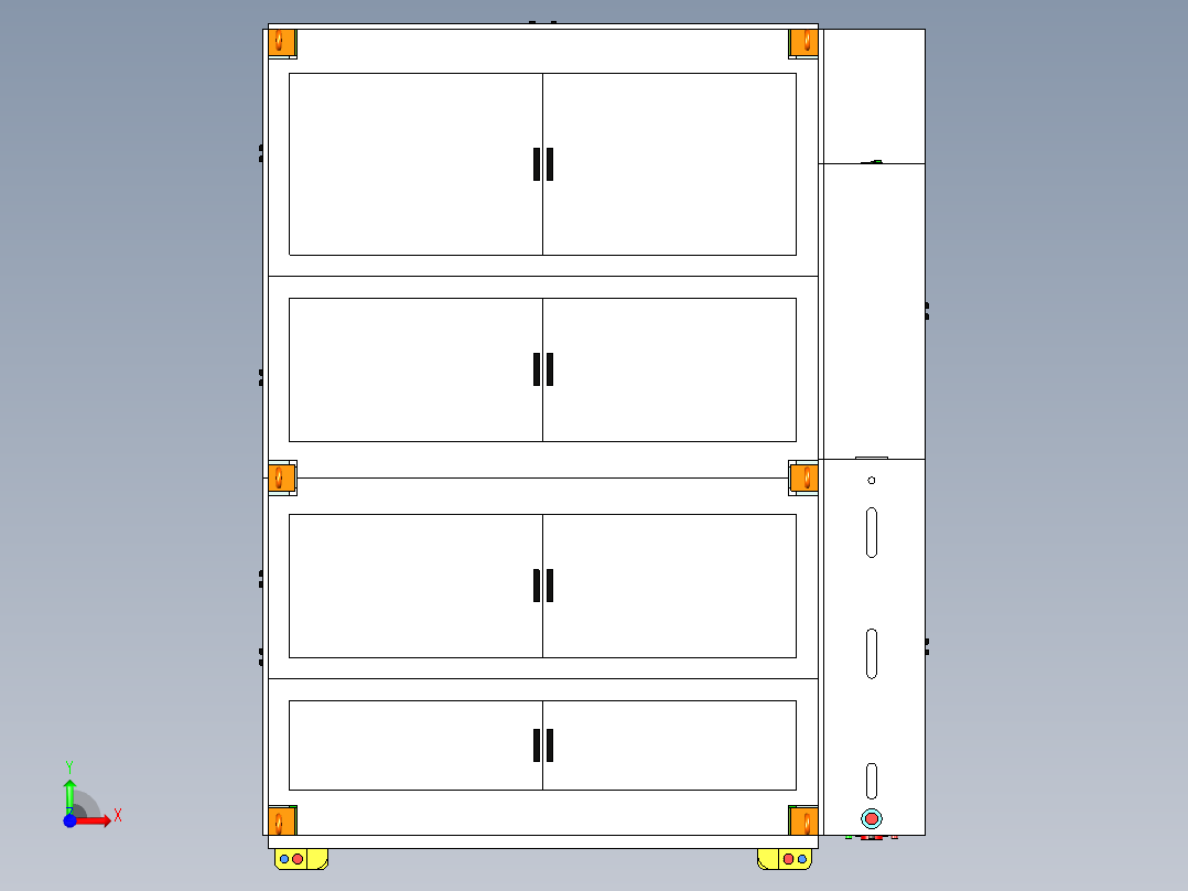 自动超声波焊接设备ug12前视图