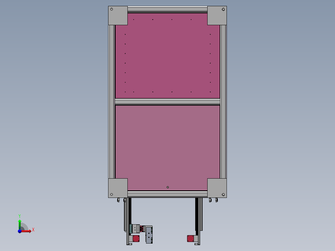 自动化导光板裁切机 sw16可编辑前视图