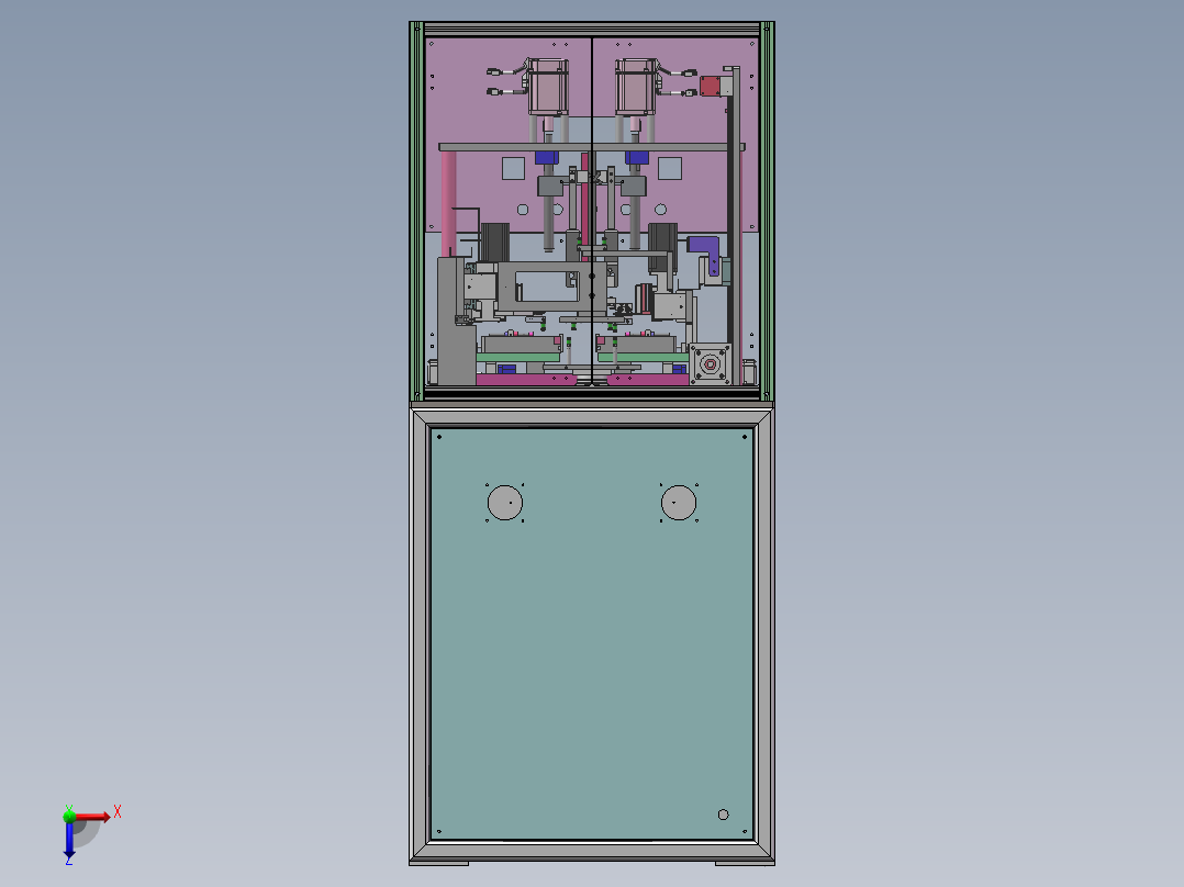 自动化导光板裁切机 sw16可编辑俯视图