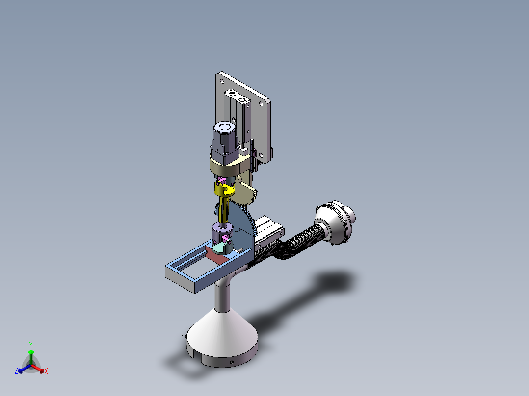 废气回收装置sw16正等轴测图