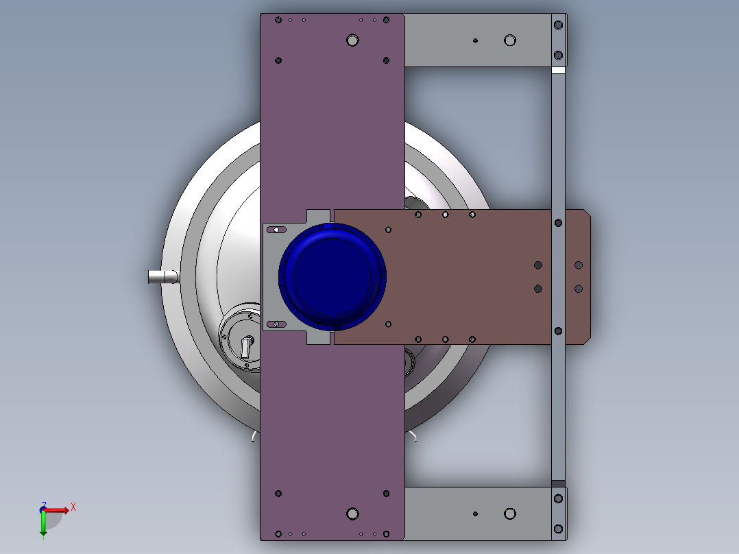 真空加热搅拌罐俯视图