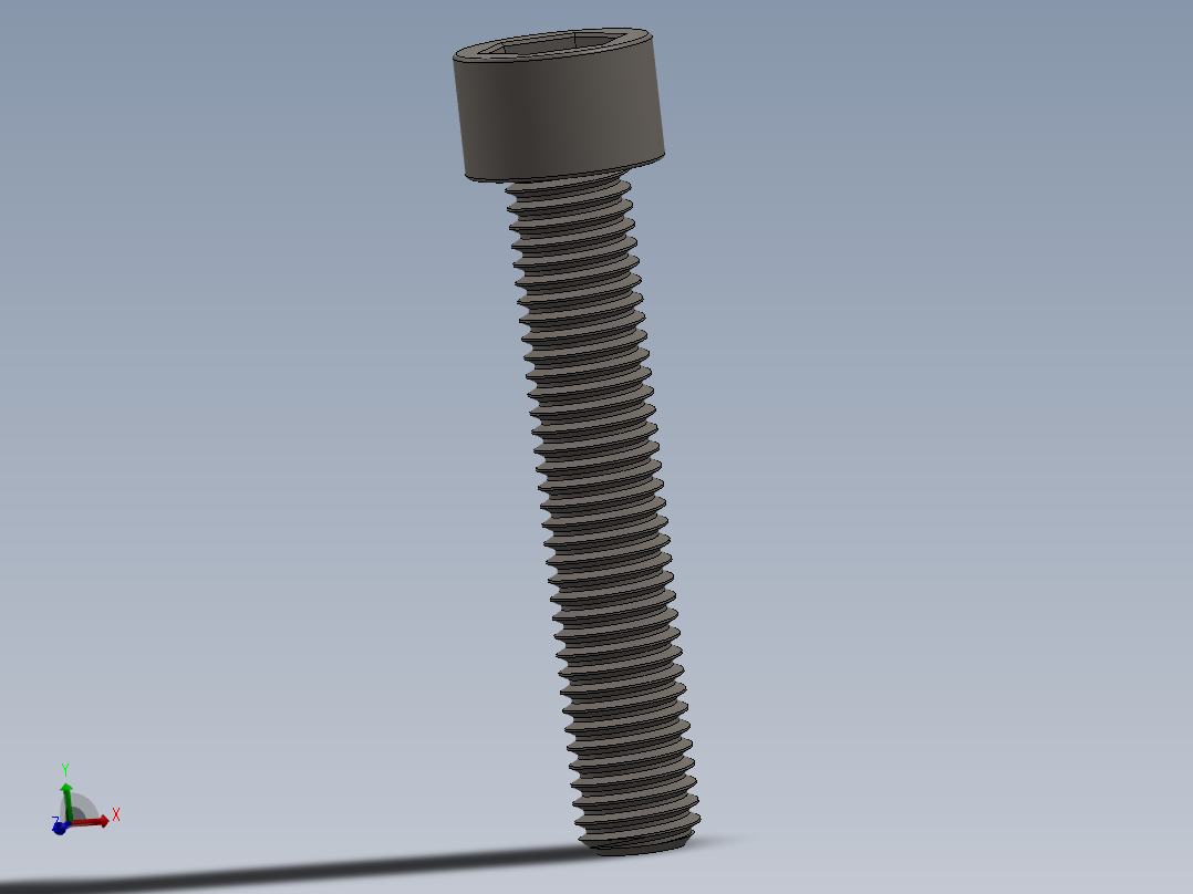 Screw_DIN_912_M10x55F_A2.SLDPRT公制内六角螺钉