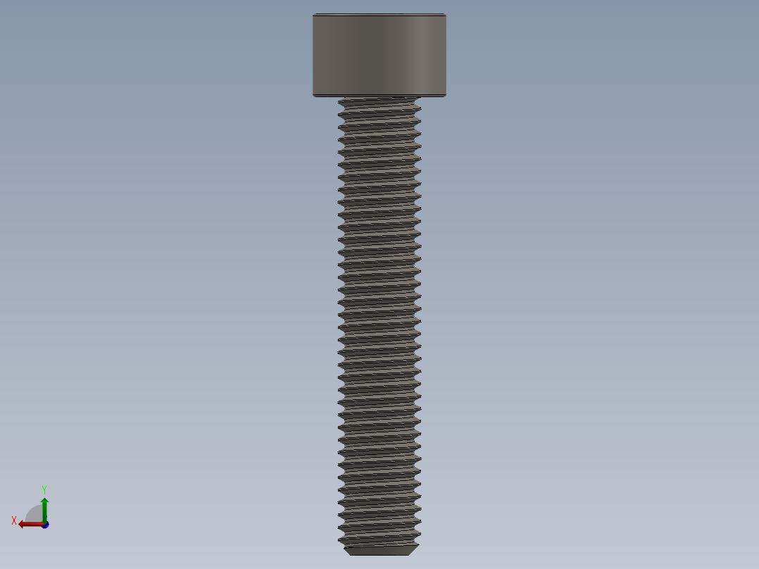 Screw_DIN_912_M10x55F_A2.SLDPRT公制内六角螺钉后视图