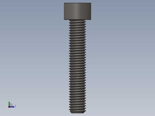 Screw_DIN_912_M10x55F_A2.SLDPRT公制内六角螺钉左视缩略图