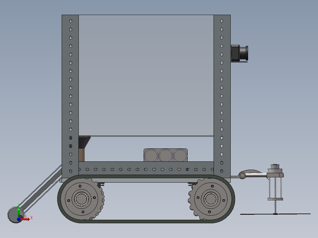 免耕播种机前视图