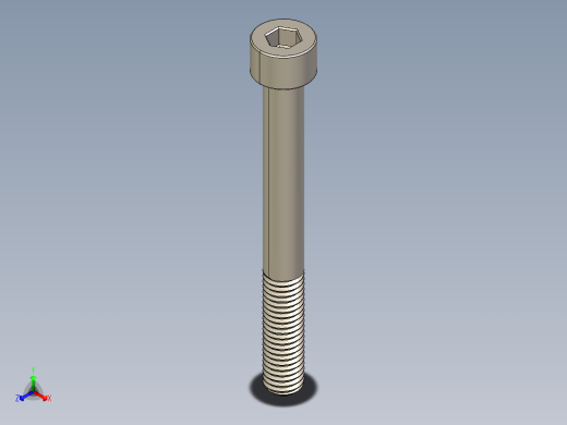 Screw_DIN_912_M8x75_A2.STEP公制内六角螺钉