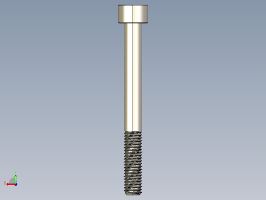 Screw_DIN_912_M8x75_A2.STEP公制内六角螺钉后视缩略图