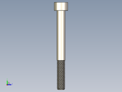 Screw_DIN_912_M8x75_A2.STEP公制内六角螺钉左视缩略图