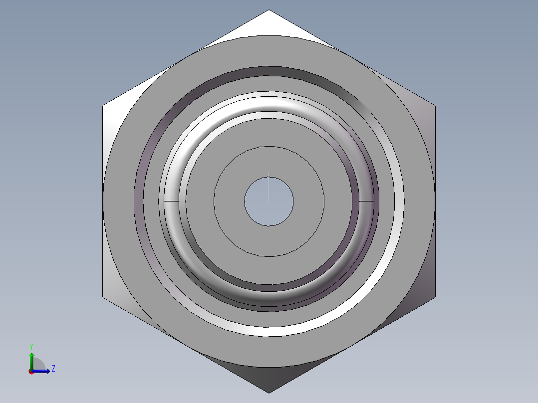 直通变径接头、2D-16-22左视图