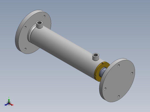 焊接式液压缸80x50x322-mm-1.snapshot.1正等轴测缩略图