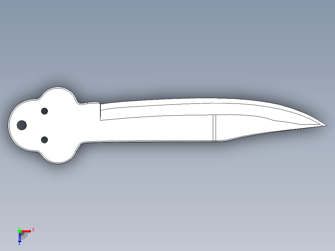 折叠刀、刀 (21)俯视图