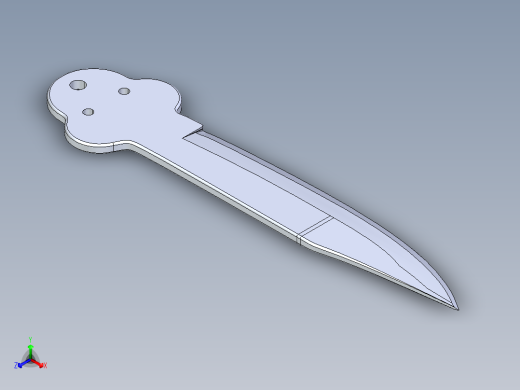 折叠刀、刀 (21)正等轴测缩略图