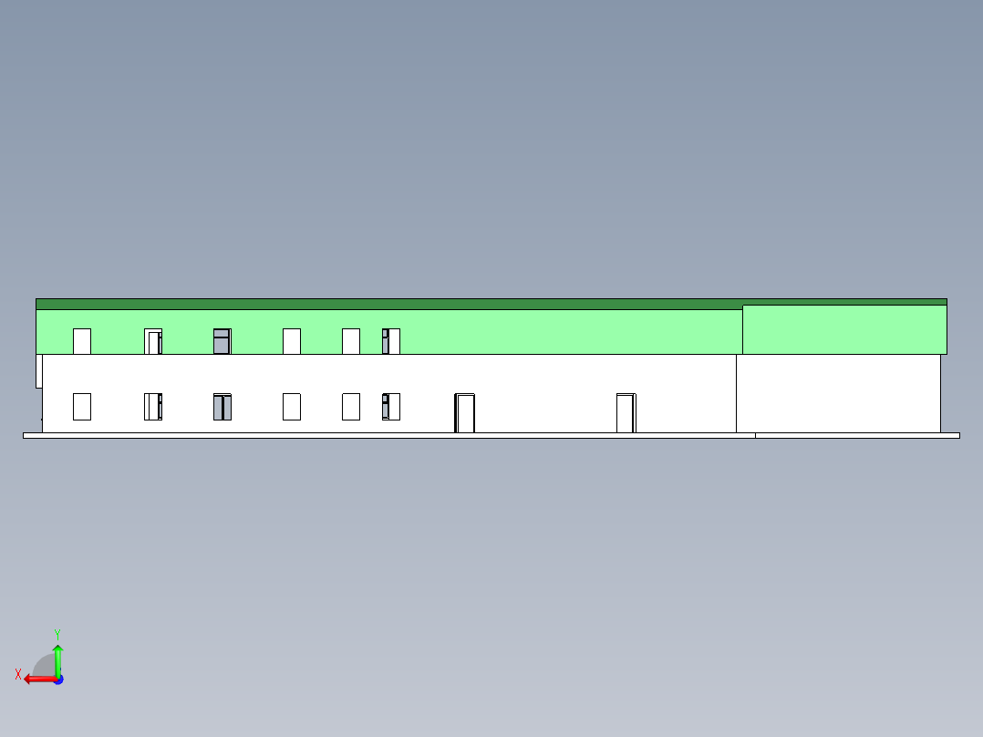 建筑设计后视图