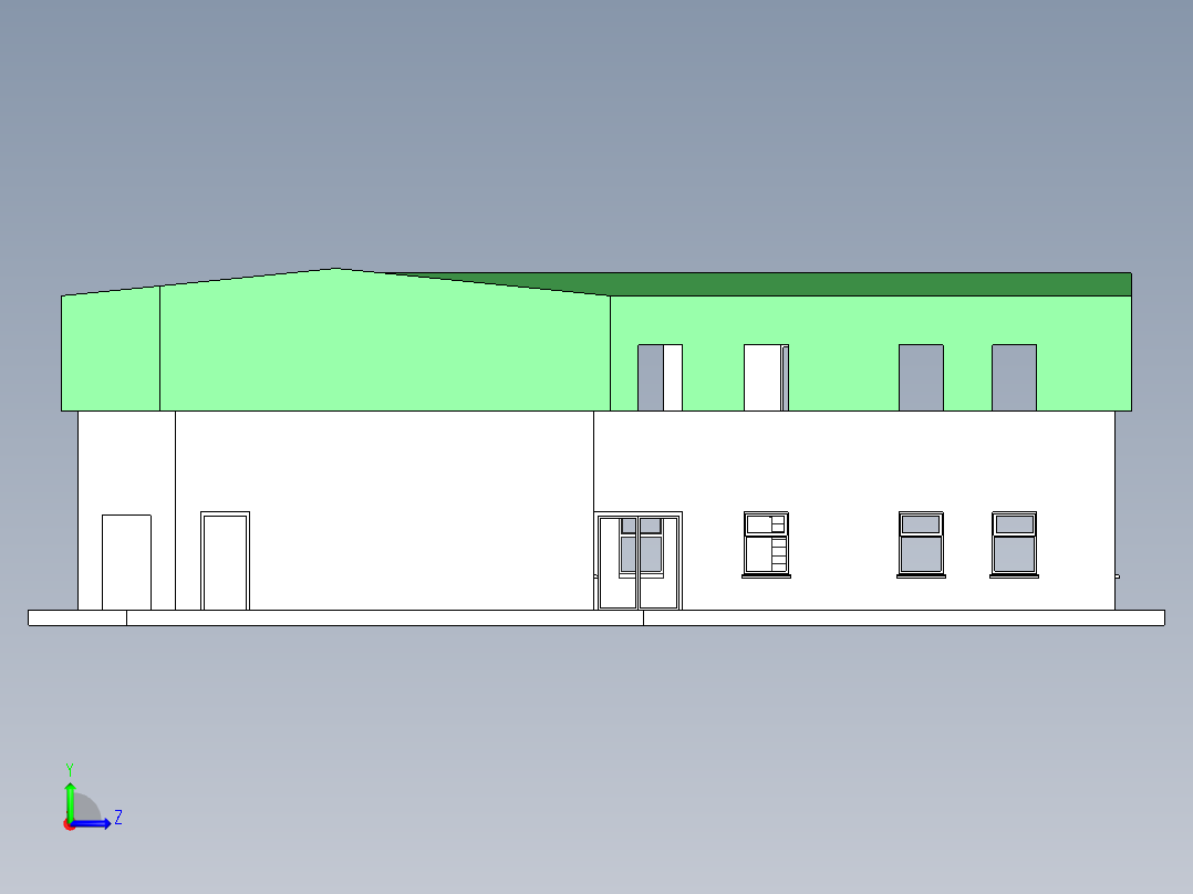 建筑设计左视图