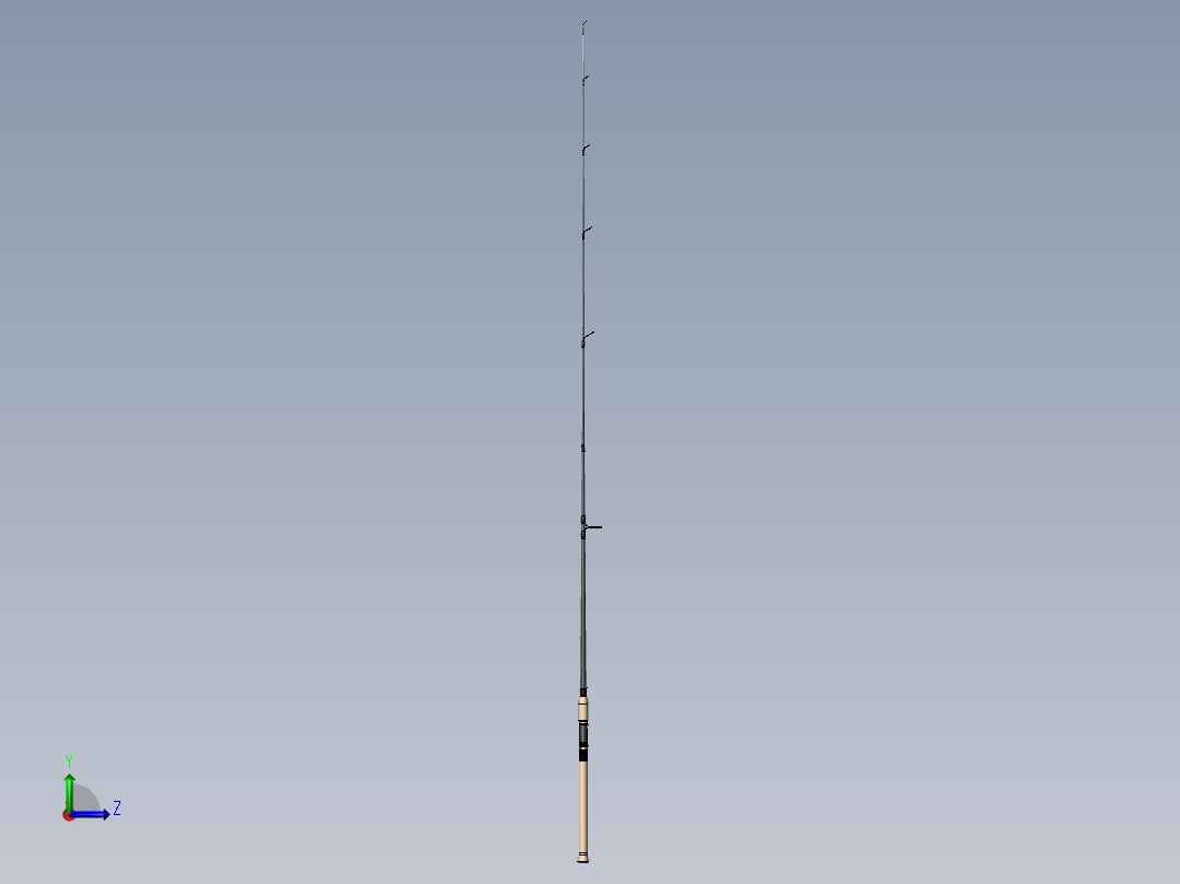 钓鱼竿(4)左视图