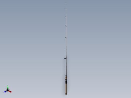 钓鱼竿(4)正等轴测缩略图