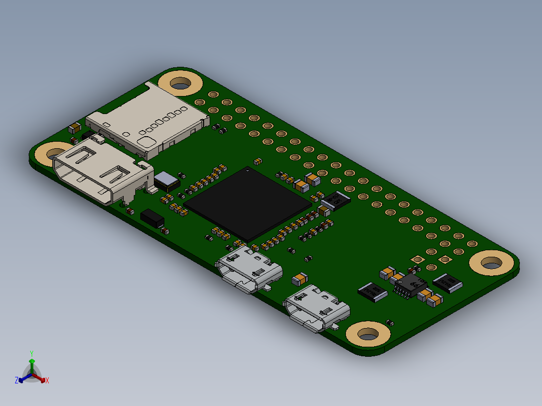 树莓派(22)正等轴测图