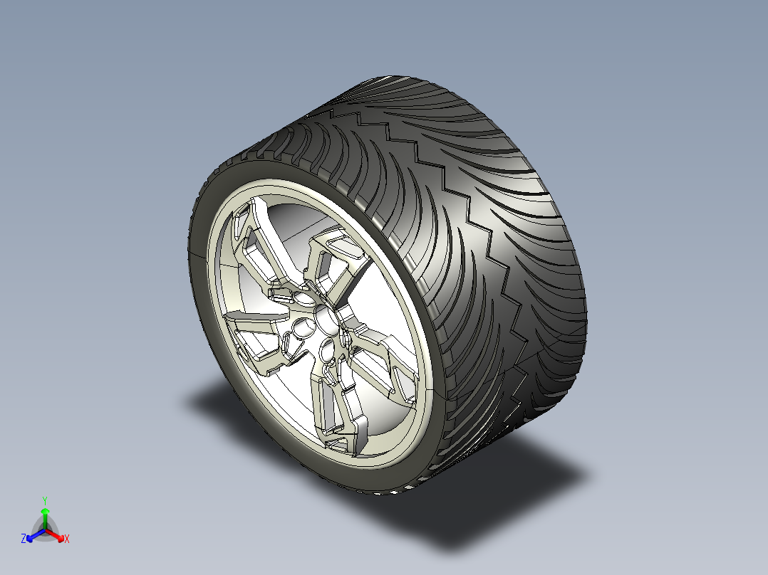 轮毂、轮胎(22)主视图