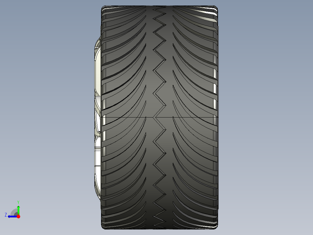 轮毂、轮胎(22)右视图