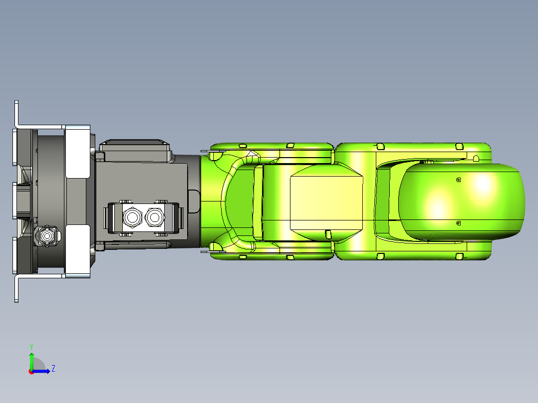 B3003607-CR-4iA工业机械臂左视图