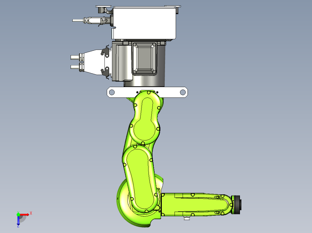 B3003607-CR-4iA工业机械臂俯视图