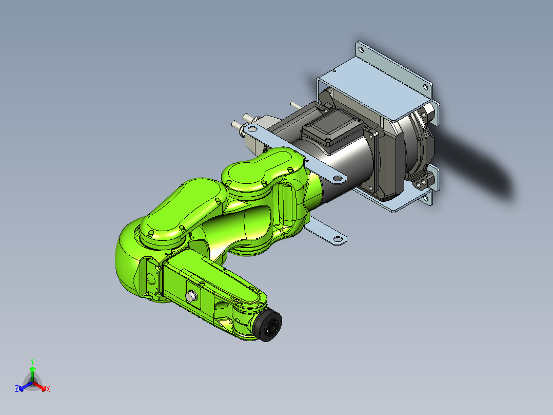 B3003607-CR-4iA工业机械臂正等轴测图
