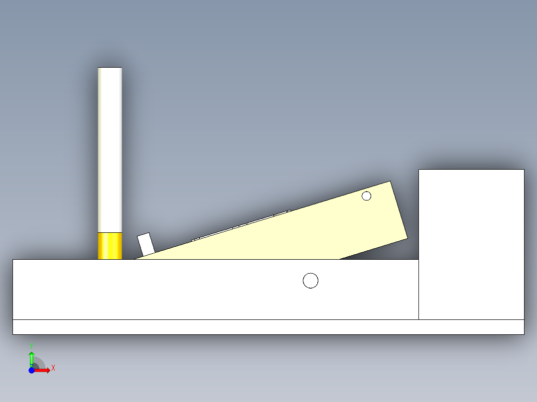 自动取烟盒前视图