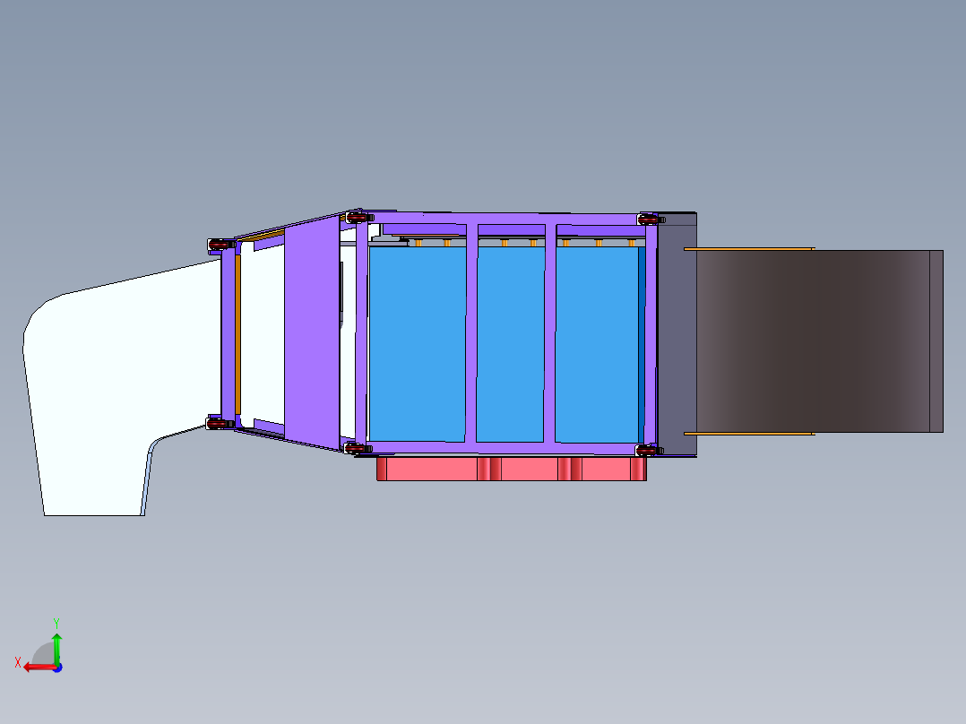 土豆筛选机的设计-马铃薯分选机分拣机三维模型3D+CAD图纸+说明书后视图