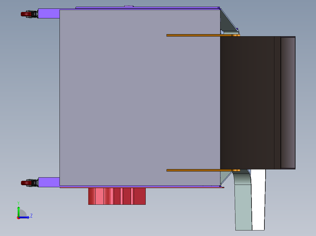 土豆筛选机的设计-马铃薯分选机分拣机三维模型3D+CAD图纸+说明书左视图