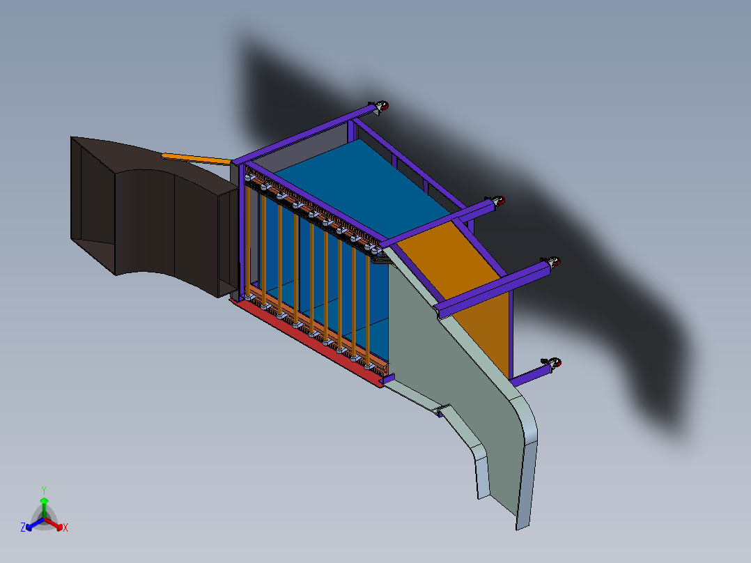 土豆筛选机的设计-马铃薯分选机分拣机三维模型3D+CAD图纸+说明书正等轴测图