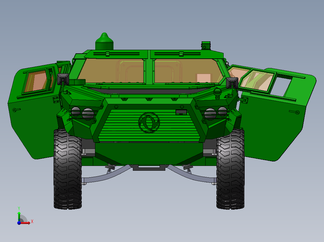 东风猛士CTL181前视图