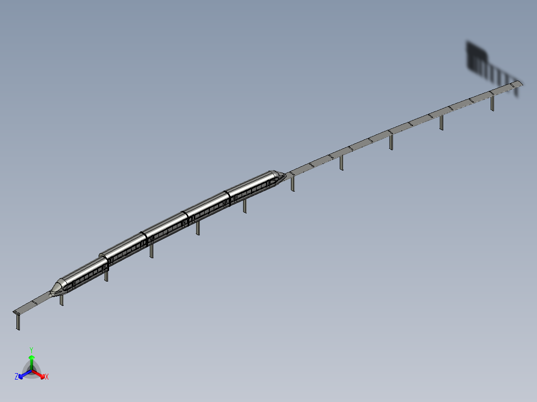 火车机车列车mag-adler-18310-模型格式为 stp