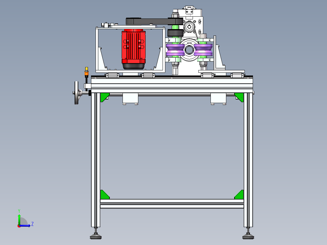 磁力研磨机  sw22左视图