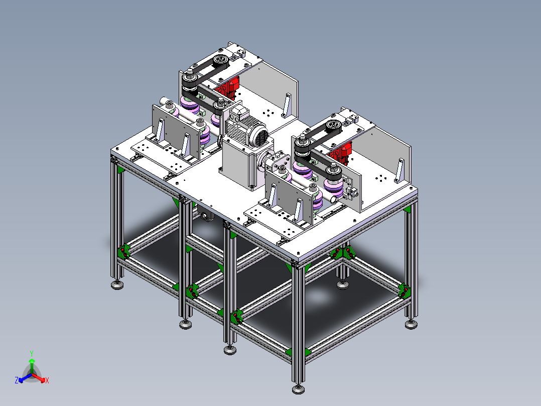 磁力研磨机  sw22正等轴测图