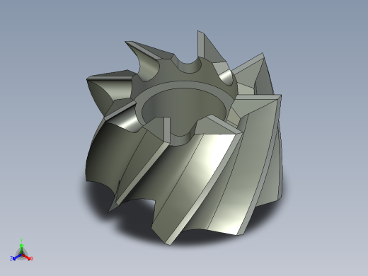 铣刀正等轴测缩略图