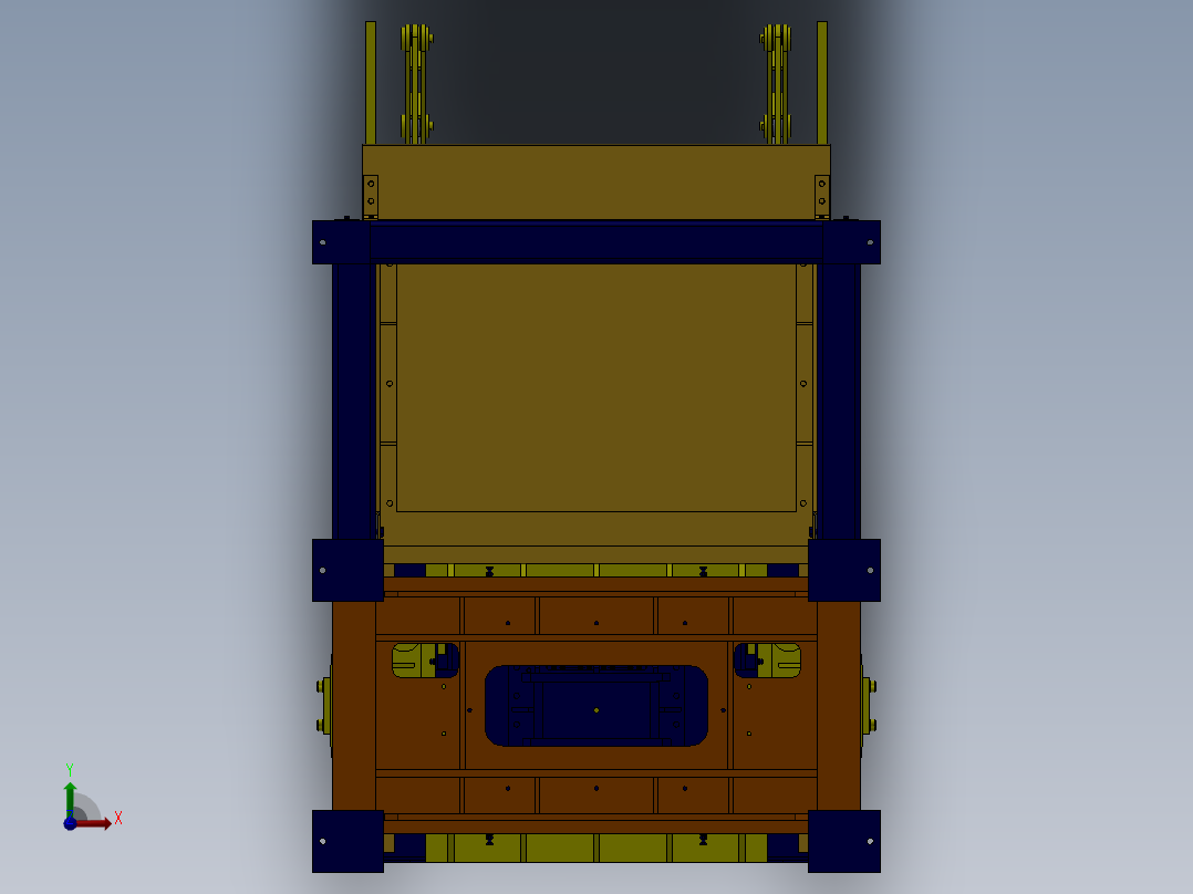 全自动制砖机械QT10-1前视图