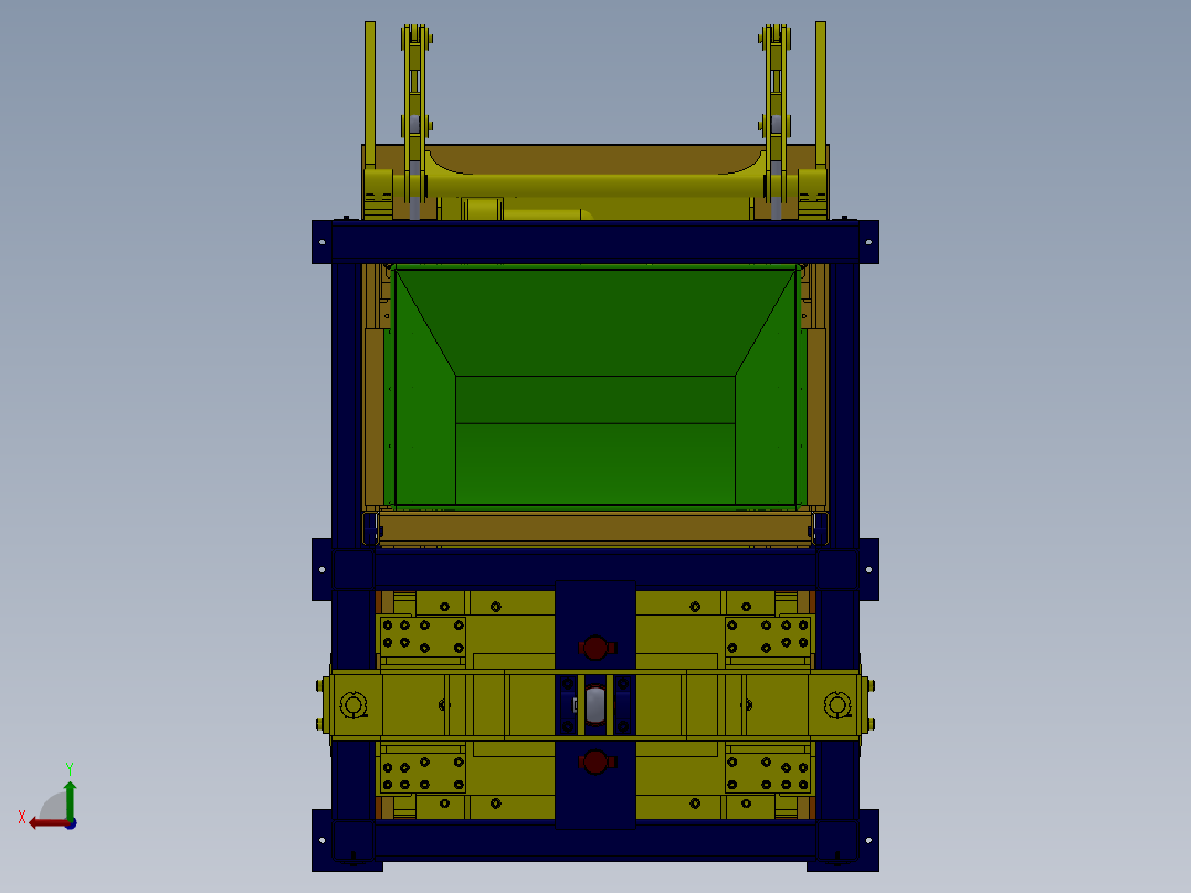 全自动制砖机械QT10-1后视图