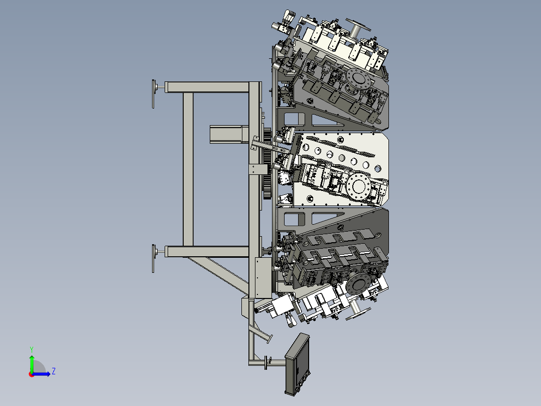32DE-G04-10循环灌蜡机左视图