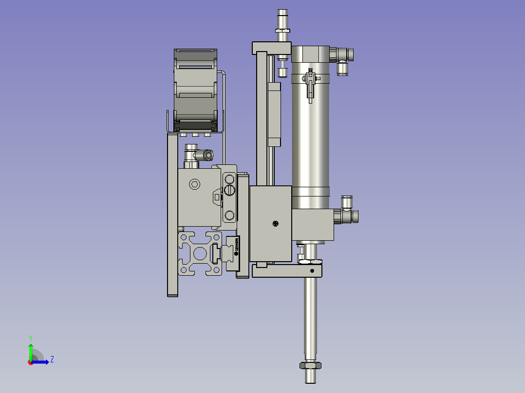 BBBB-X200-Z100移载机械手左视图