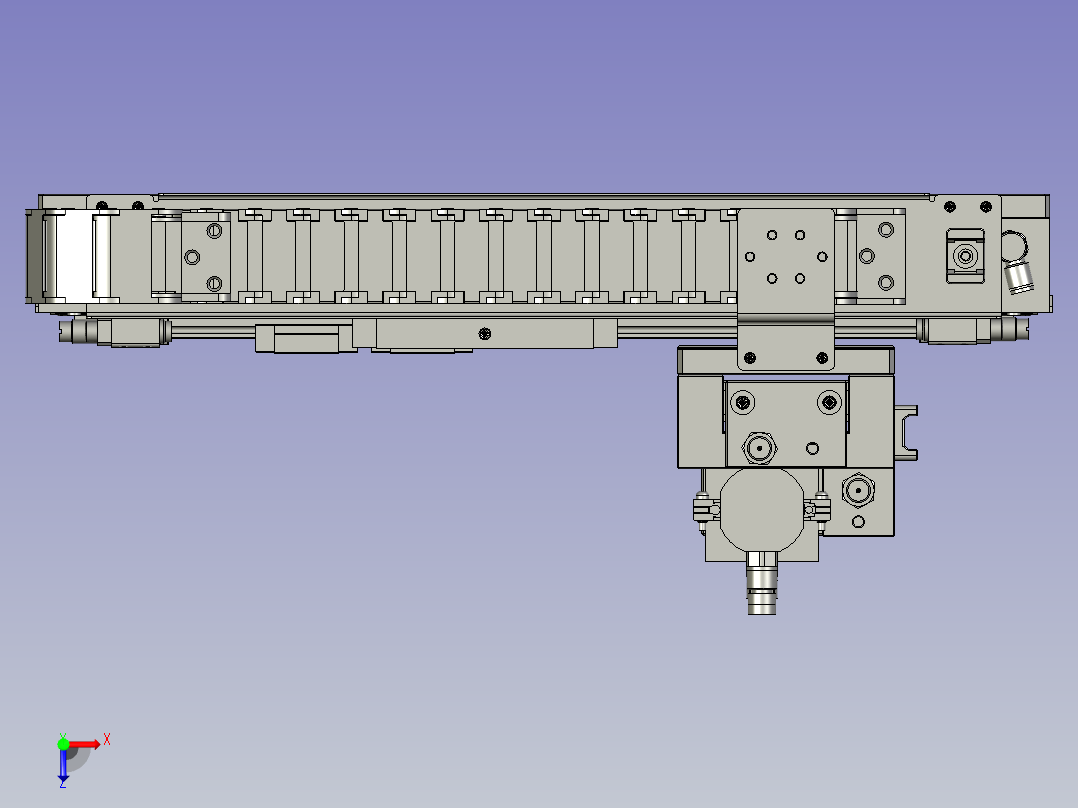 BBBB-X200-Z100移载机械手俯视图