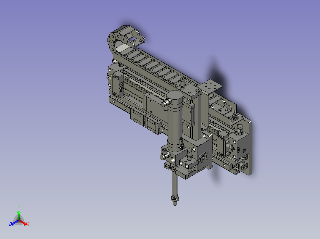 BBBB-X200-Z100移载机械手正等轴测图