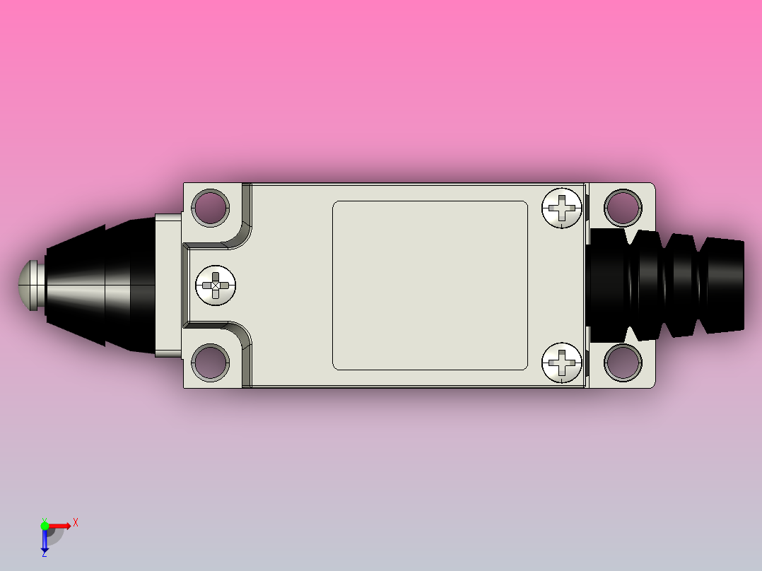 YBLX-ME8111行程开关三维模型202011俯视图