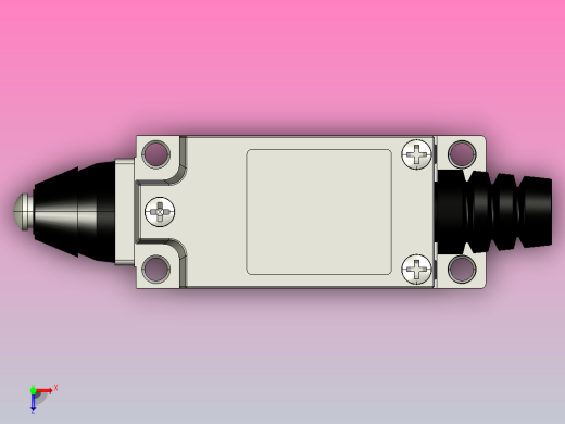 YBLX-ME8111行程开关三维模型202011俯视缩略图
